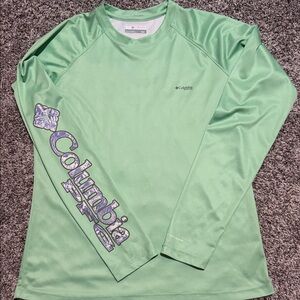 Columbia Mint Green Performance Shirt